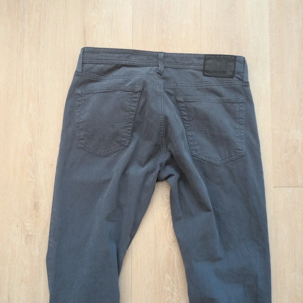 AG Adriano Goldschmied The Everett Slim Straight Pants Mens Grey 35x32.5